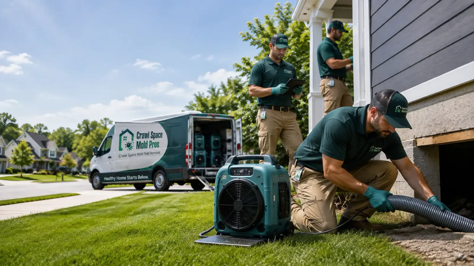 Crawl Space Mold Removal in Dallas Center, IA